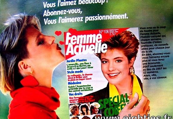 ANNEES 80, 80's, eighties, Femme actuelle, magazine, revue, prisma presse, les facéties de Barnabé, la main tendue, presse, nostalgie, souvenirs